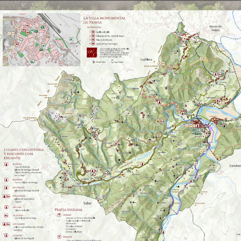Mapa y Gu&iacute;a de Pravia